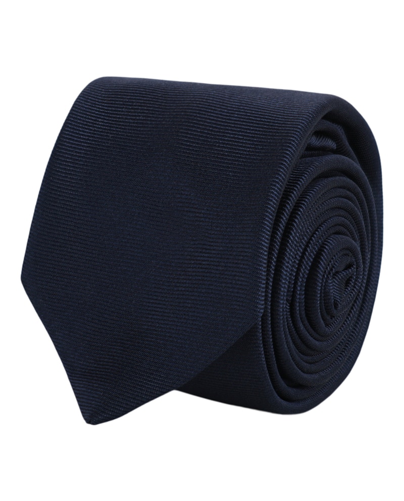 Pre-owned Givenchy Men's  Embroidered 4g Star Tie In Navy Blue