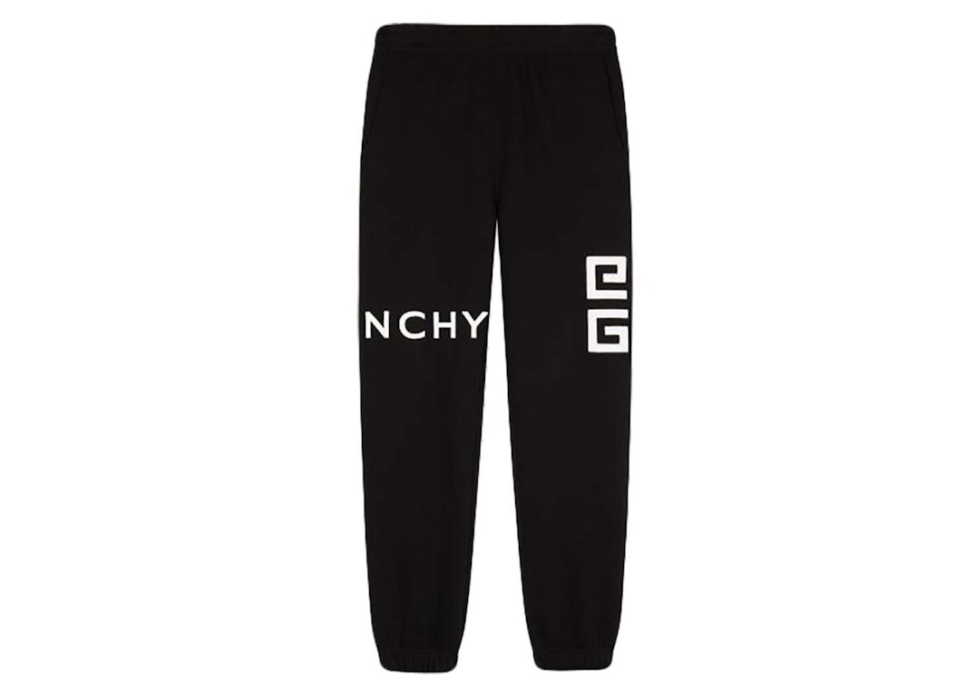 Pre-owned Givenchy Embroidered Joggers Black/white