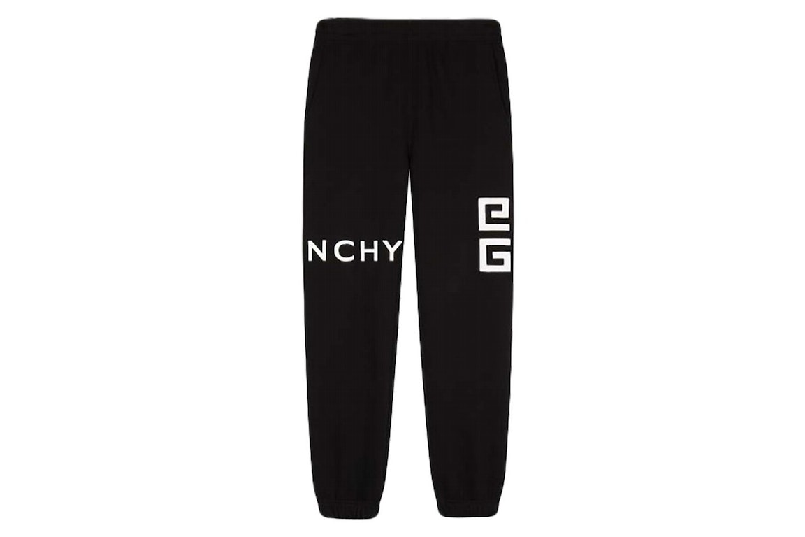 Pre-owned Givenchy Embroidered Joggers Black/white
