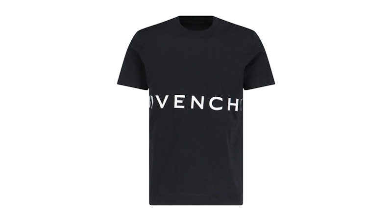 【GIVENCHY】OVERSIZED LOGO T-SHIRT Givenchy Embroidered Logo Oversized T-Shirt Black Men's