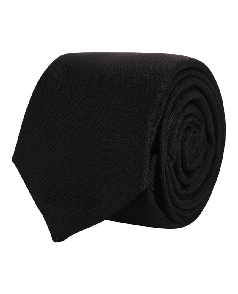 Pre-owned Givenchy Men's  Embroidered Silk Tie In Black