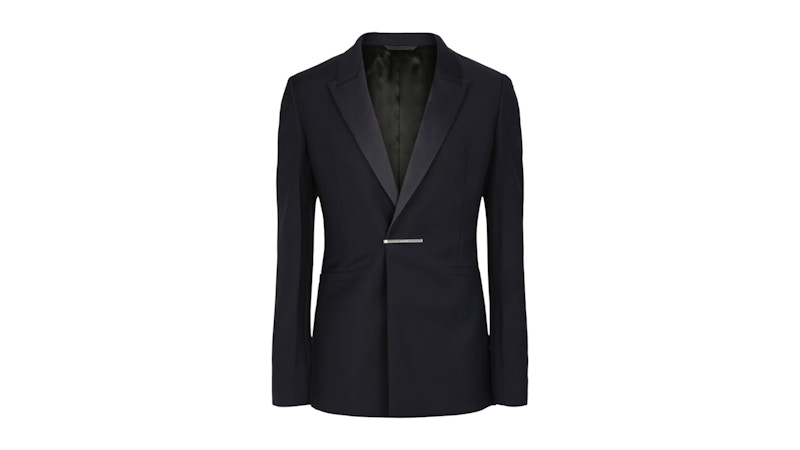 Givenchy Evening with Metal Clip Closure Jacket Night Blue