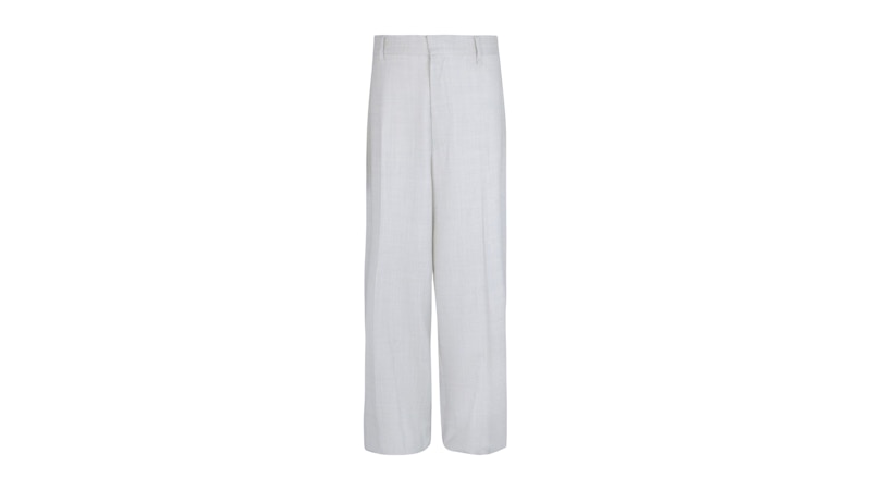 Pantalon en laine à jambes très larges Givenchy Chalk