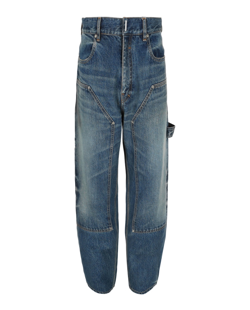 Givenchy Faded Carpenter Jeans Blue