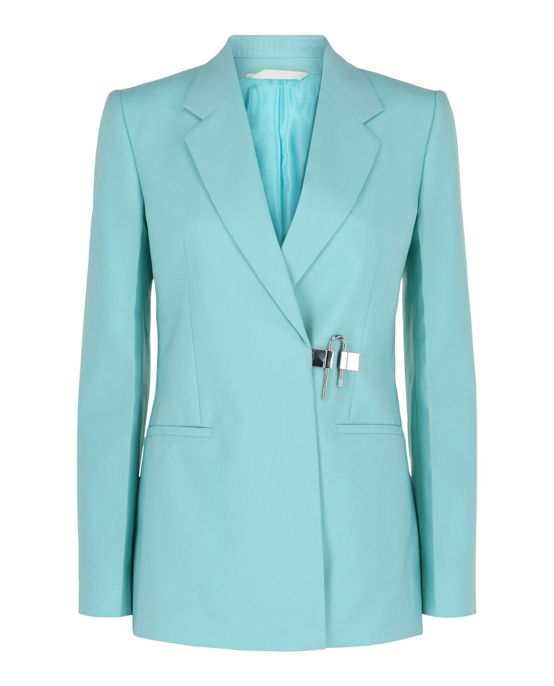 Givenchy Fitted U-Lock Jacket Aquamarine