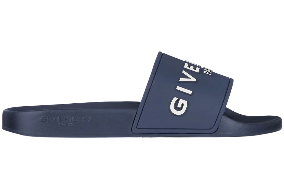 Givenchy Flat Sandals Steel Blue White