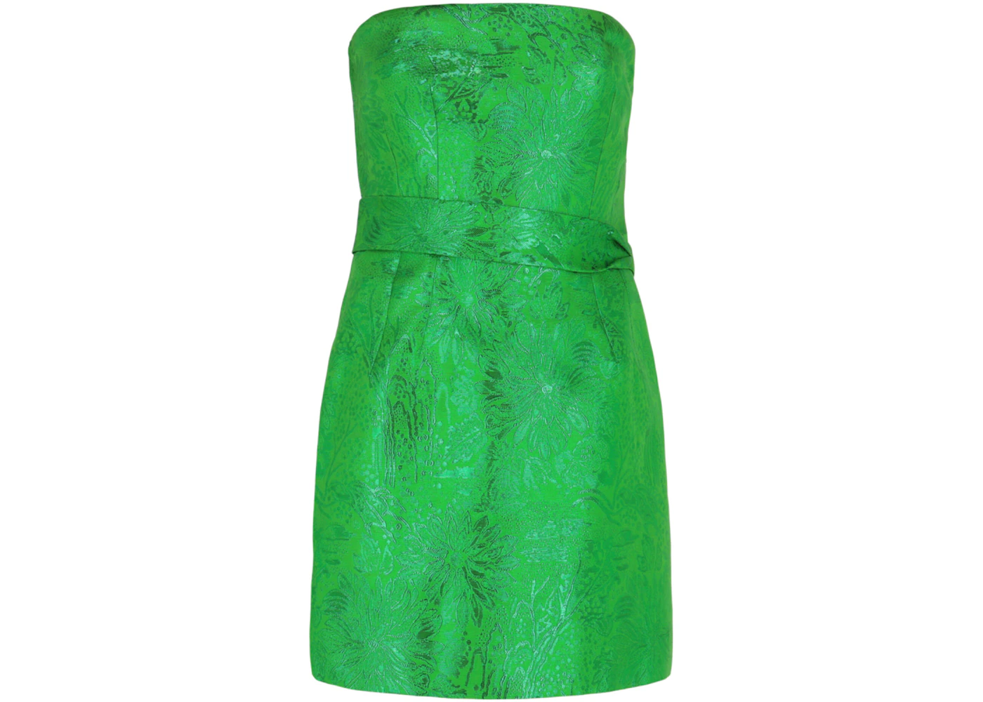 Givenchy Floral Jacquard Bustier Dress Absynthe Green - US Givenchy Floral Jacquard Bustier Dress Absynthe Green - US