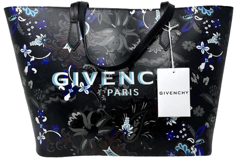 Givenchy Flower Pattern Tote Bag Black