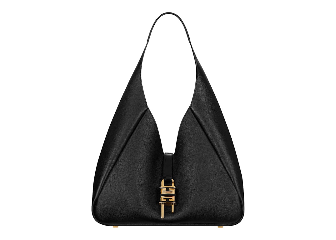 Pre-owned Givenchy G-hobo Shoulder Bag Medium Black