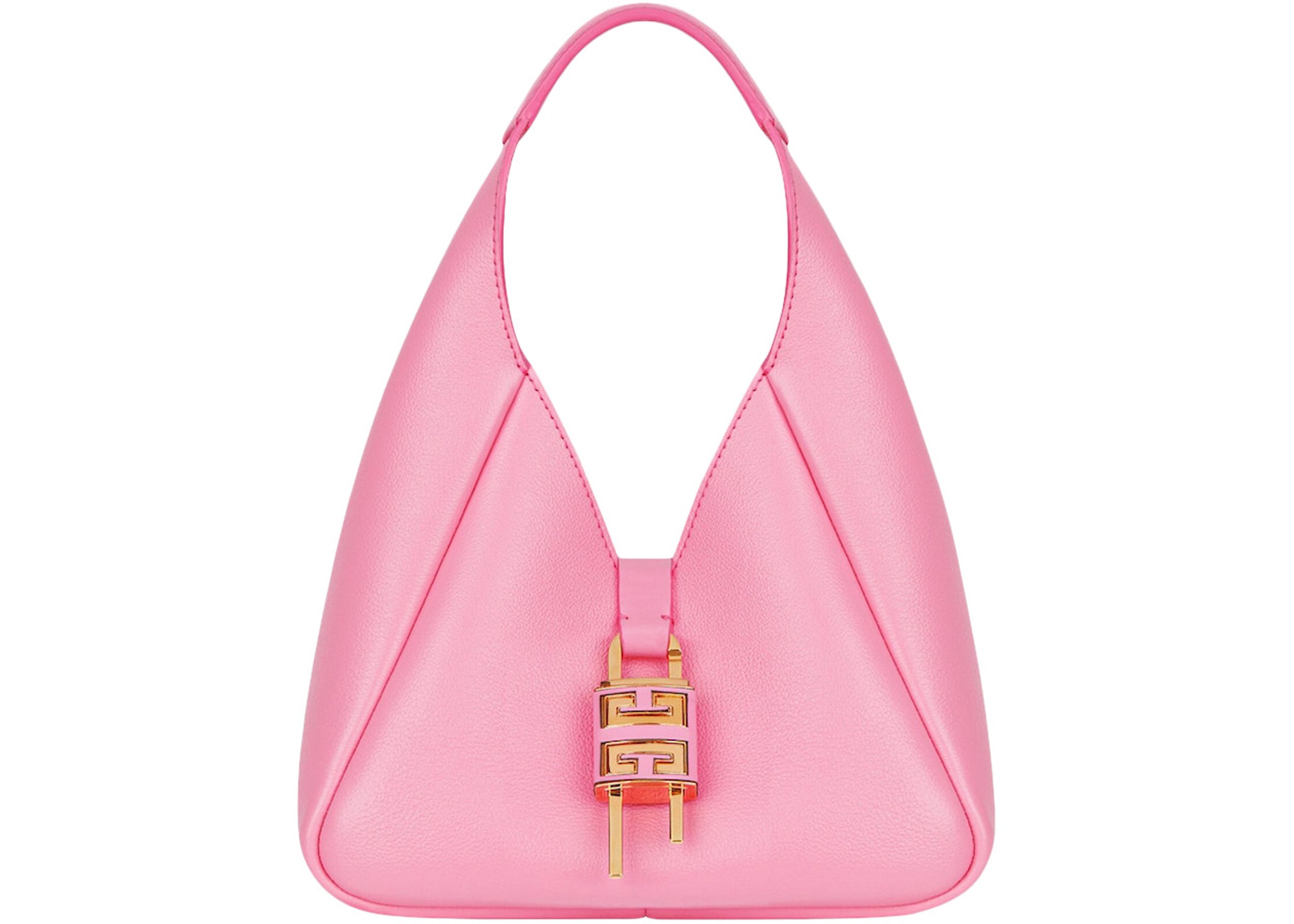 Givenchy G-Hobo Shoulder Bag Mini Bright Pink in Calfskin Leather with  Gold-tone - US