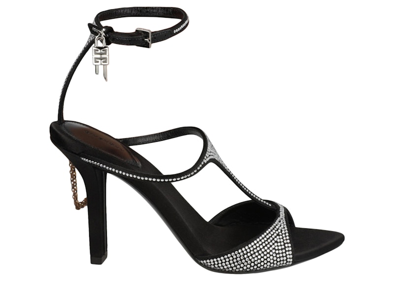 Givenchy GLock High Heel Sandals Black (Women's) Sneakers in Silver