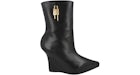 Givenchy G-Lock Leather Wedge Boots Black (Women's)