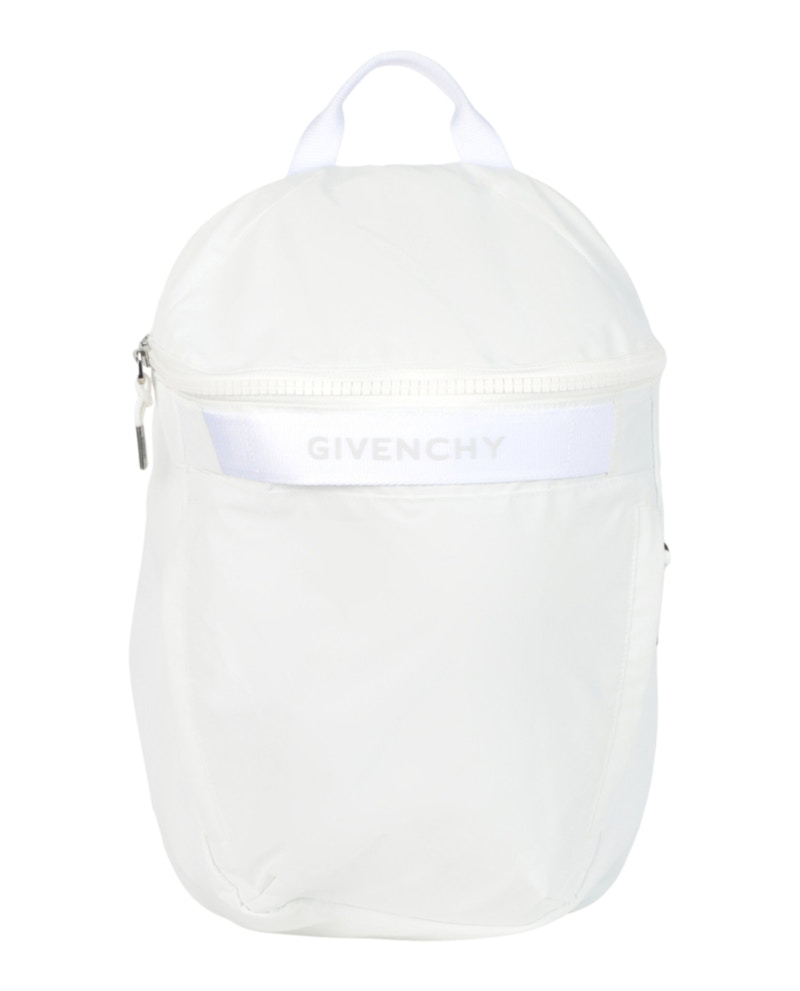 Zaino Givenchy G-Treck in nylon riflettente bianco