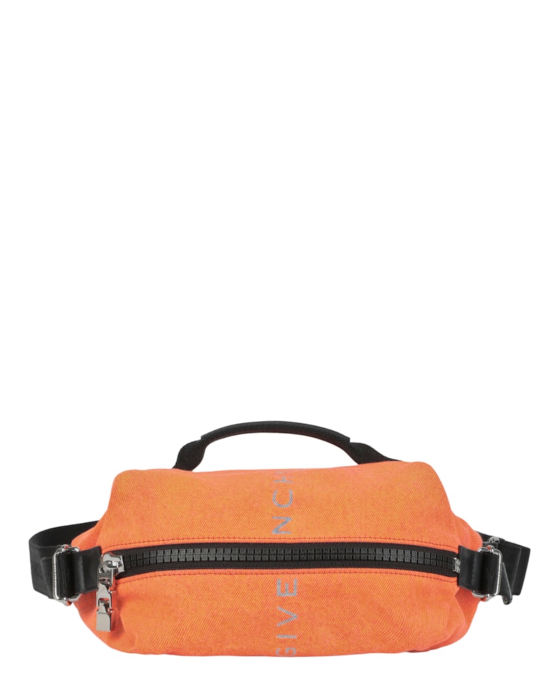 Givenchy G-Zip Bumbag In Denim Bright Orange in Cotton - US