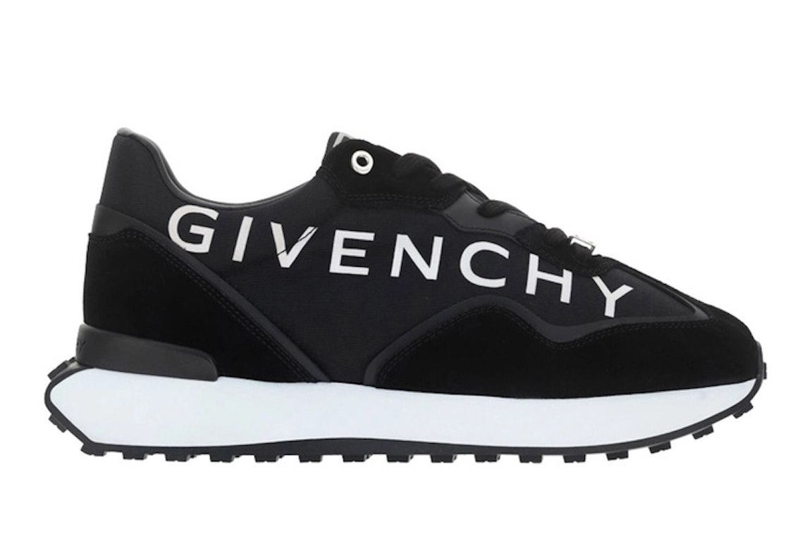 Pre-owned Givenchy Giv Runner Black White In Black/white