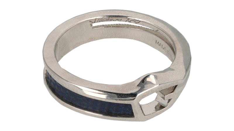 Givenchy Giv Cut Ring Blue Silver