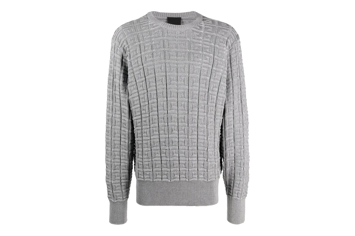 Pre-owned Givenchy Jacquard Knit Crewneck Grey