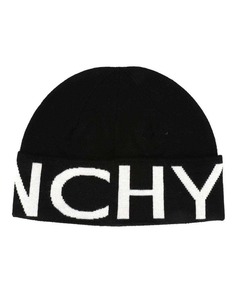 Givenchy Jacquard Logo Beanie Black/White