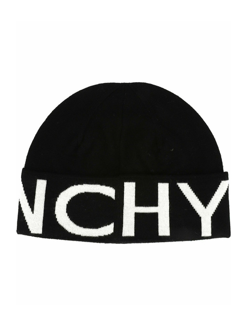 Givenchy Jacquard Logo Beanie Black/White