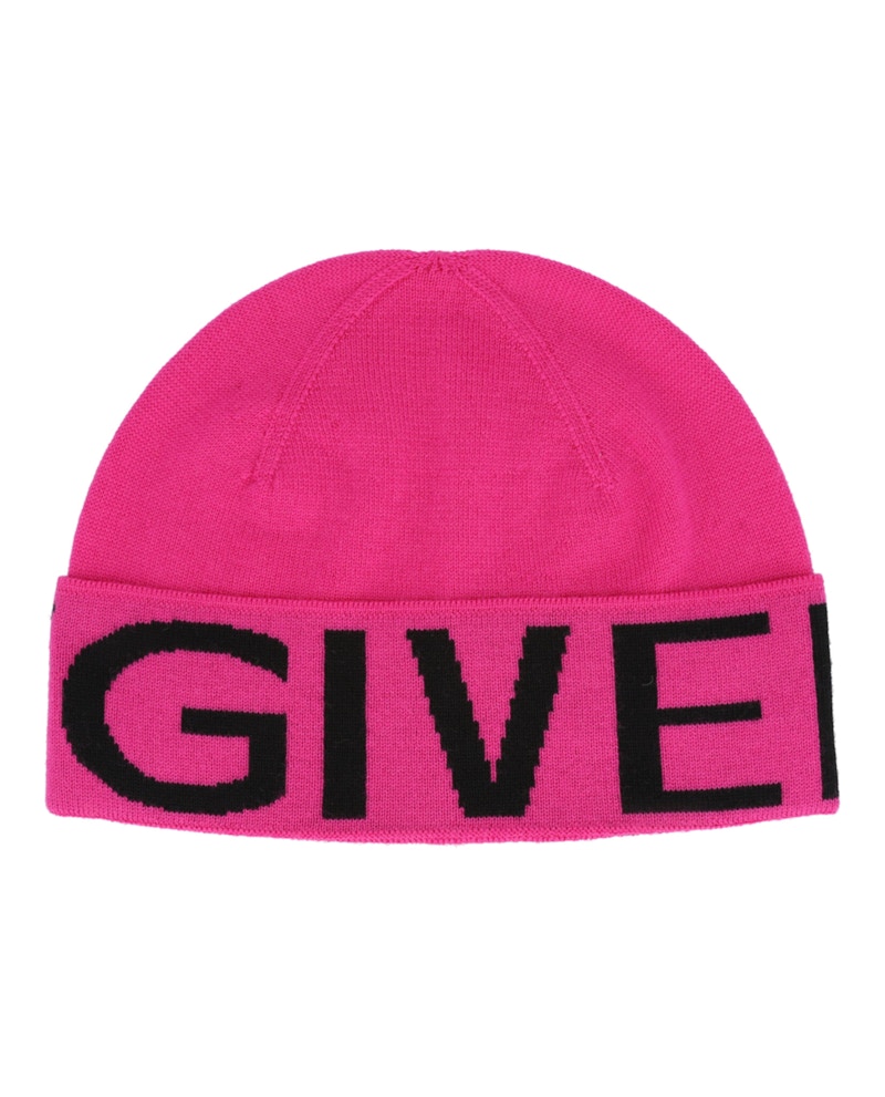 Givenchy Jacquard Logo Beanie Pink/Black