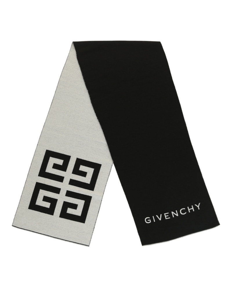 Pre-owned Givenchy Women's  Knit Double Face Beanie In Navy Blue Grey