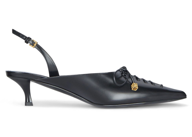 Givenchy Lace-up Slingbacks Black (Women's) - BE4040E1YC-001
