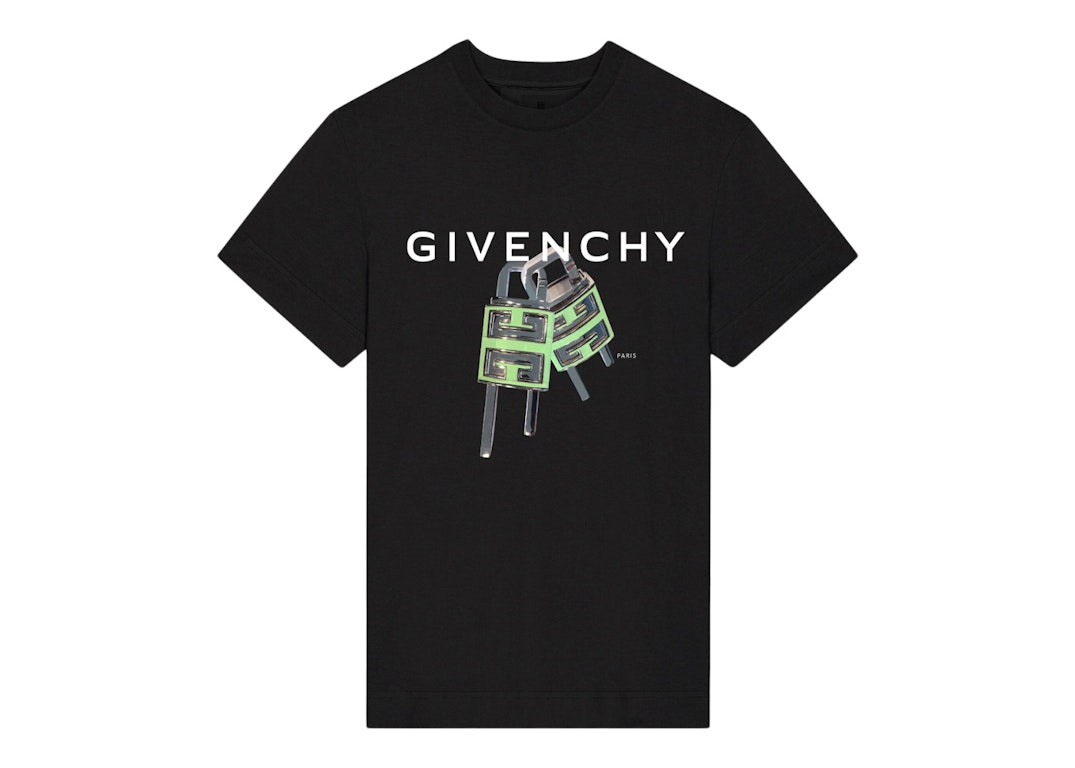 Pre-owned Givenchy Lock T-shirt Black