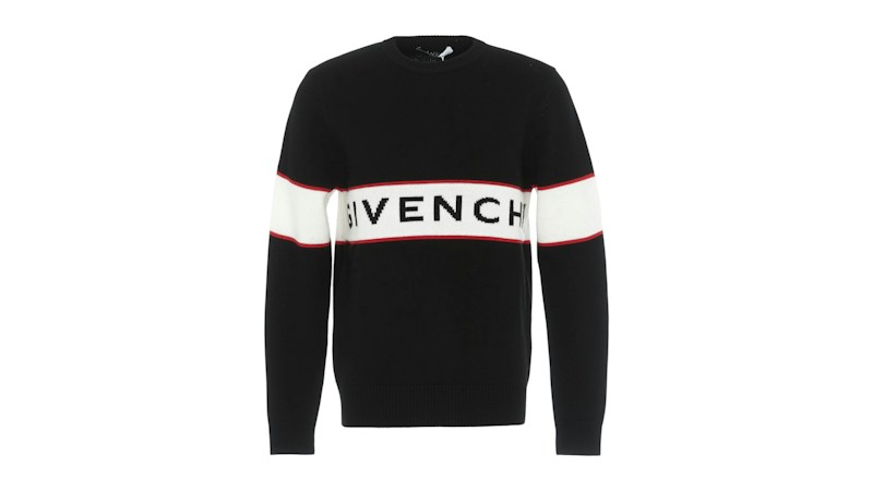 Givenchy Logo Band Wool Sweater Black