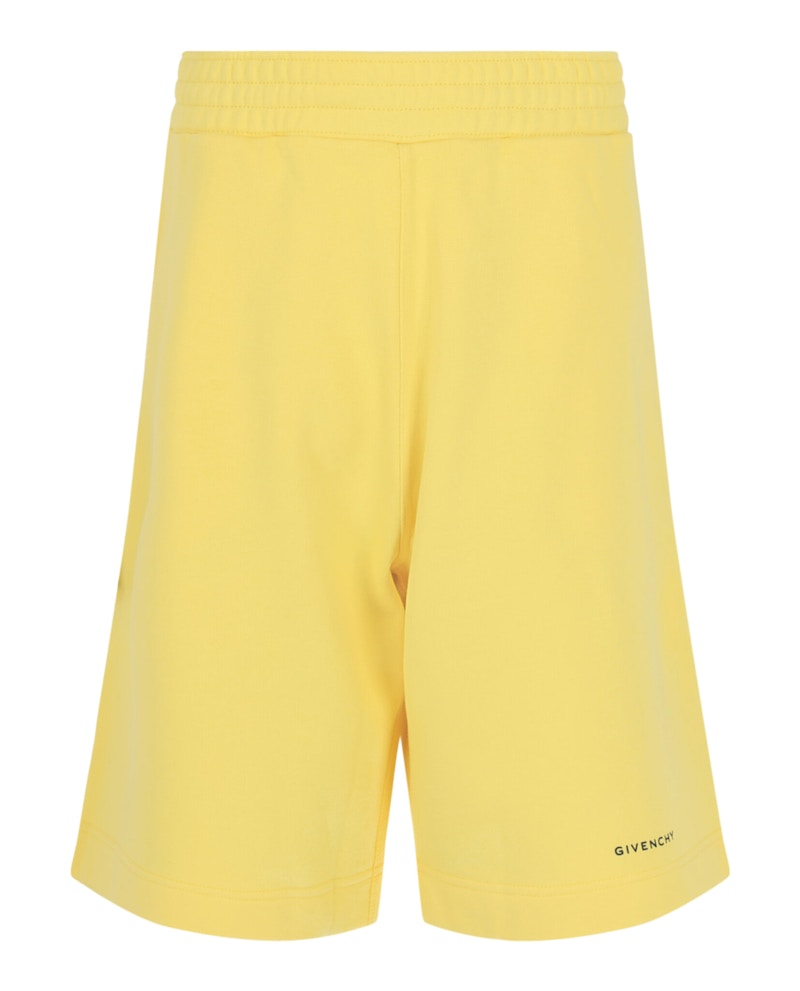Givenchy Logo Bermuda Sweatshorts Yellow