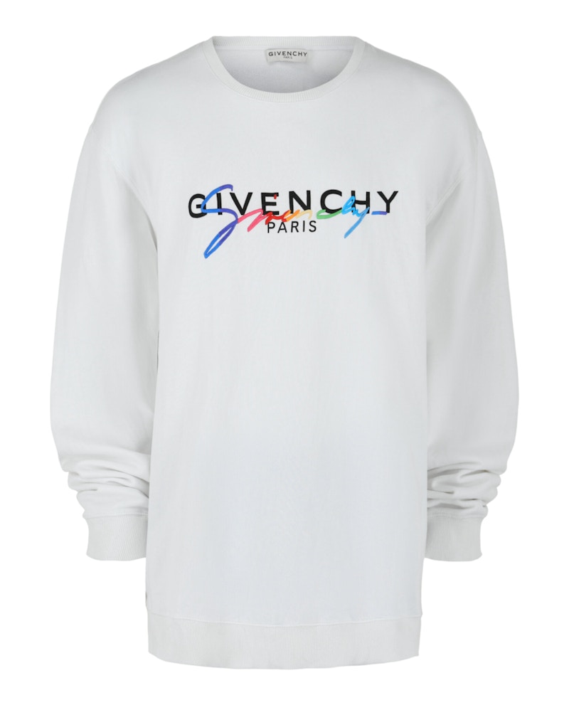 Givenchy Logo Embroidered Sweatshirt White