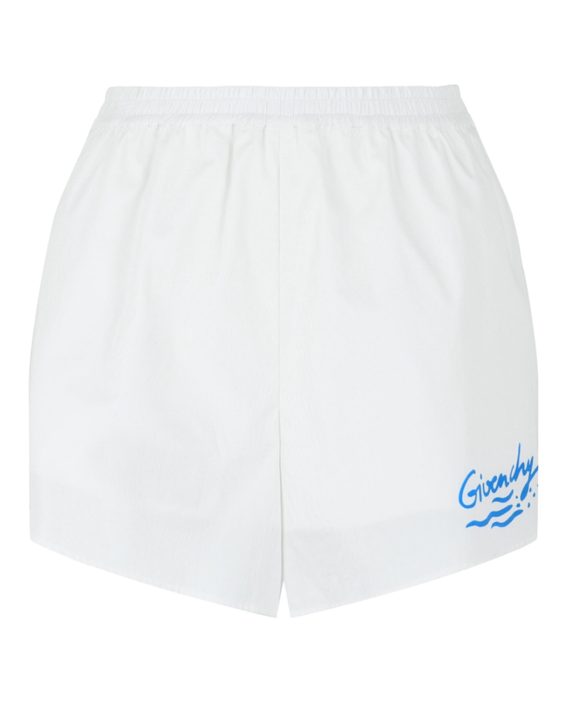 Givenchy Logo Mini Shorts White