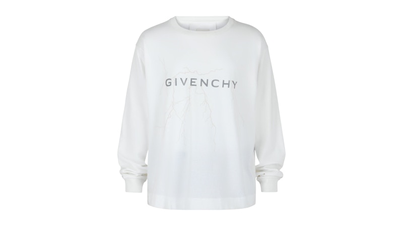 Givenchy Logo Print T-Shirt White Men's - US