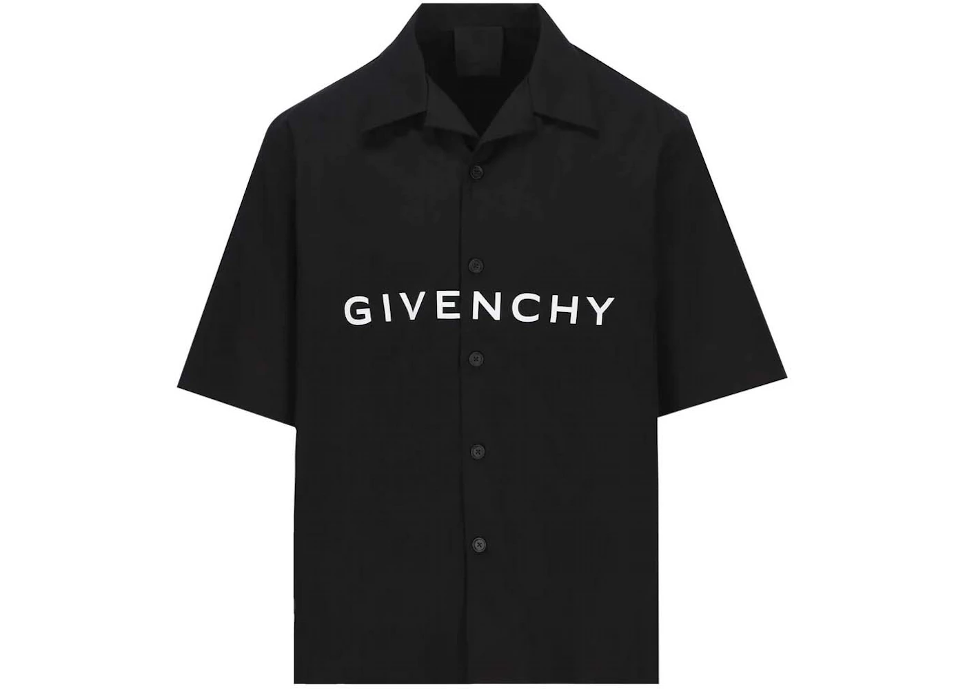 Givenchy Logo Printed Short-Sleeved Shirt Black Men's - US