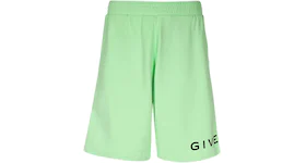 Givenchy Logo Sweat Shorts Green