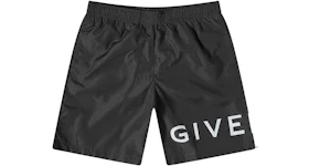 Givenchy Logo Swim Swim Shorts Black/White