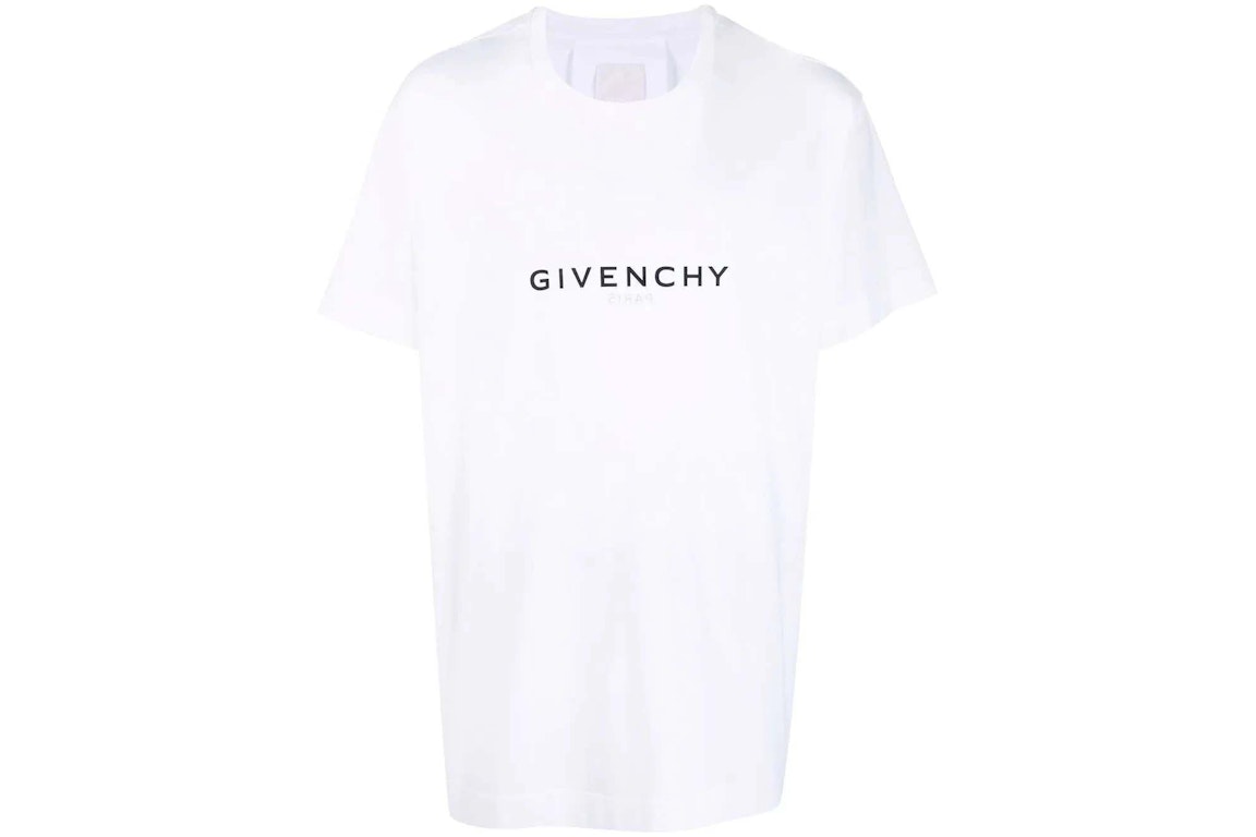 Pre-owned Givenchy Logo T-shirt White/black