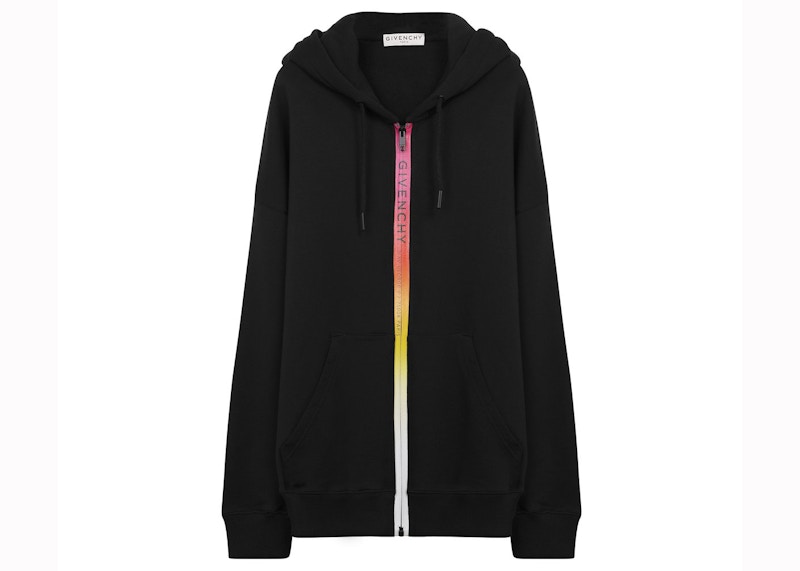 Givenchy Logo Trim Hoodie Black