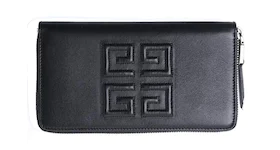 Givenchy Logo Zip Around Wallet Black