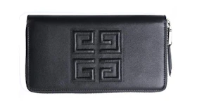 Givenchy Logo Zip Around Wallet Black