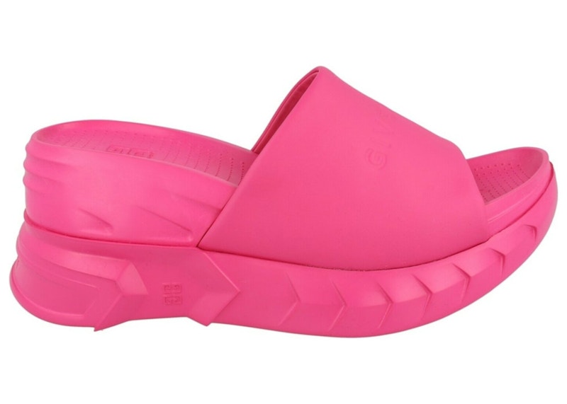 Givenchy Marshmallow Wedge Sandals (Women's) Sneakers in Neon Pink