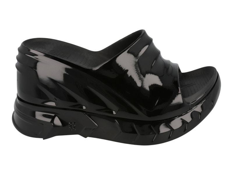 GIVENCHY Pre-owned Marshmallow Wedge Slides (women's) Sneakers In Black