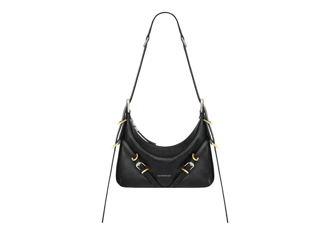 Pre-owned Givenchy Mini Voyou Bag In Leather Black