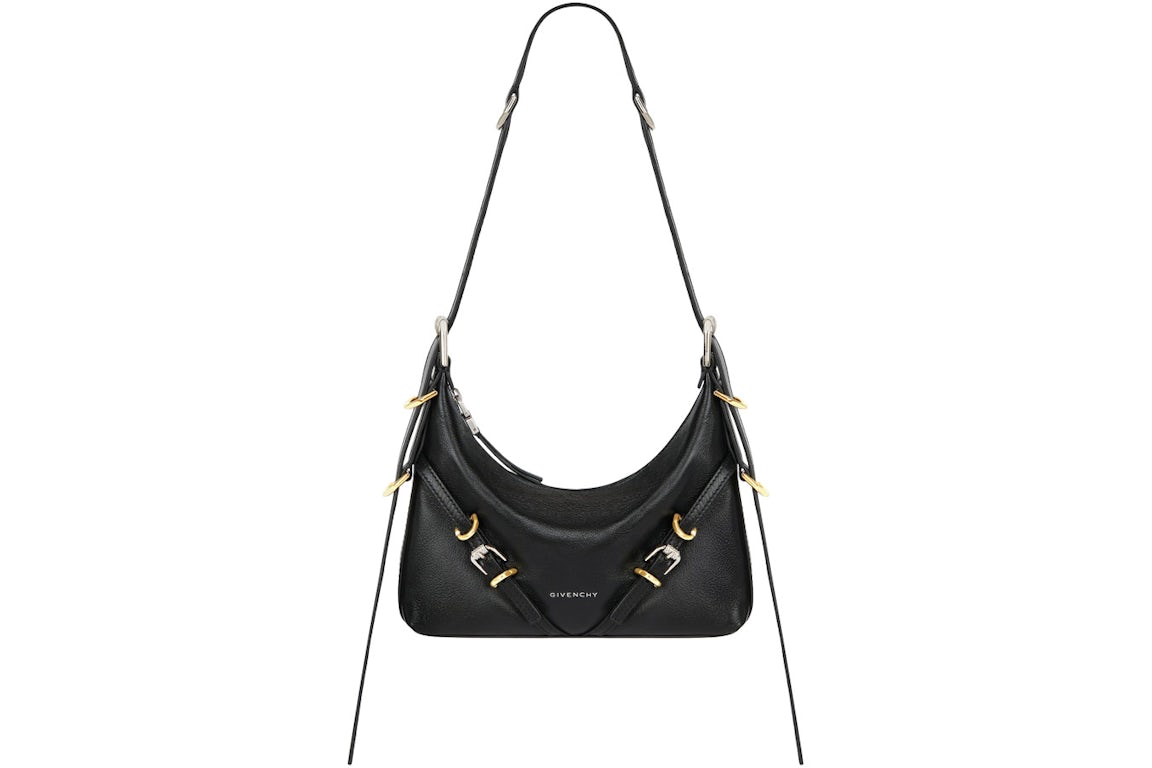 Givenchy Mini Voyou Bag In Leather Black in Calfskin Leather with Gold ...