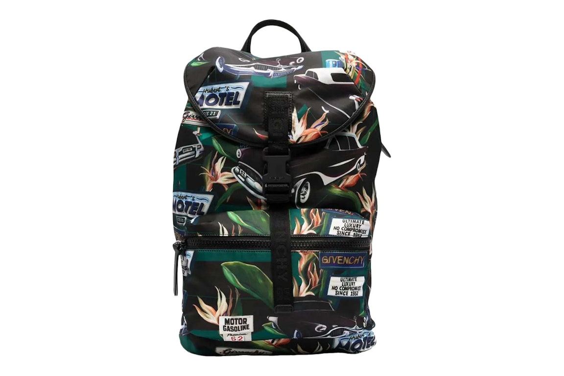 Pre-owned Givenchy Motel Print Backpack Multicolor
