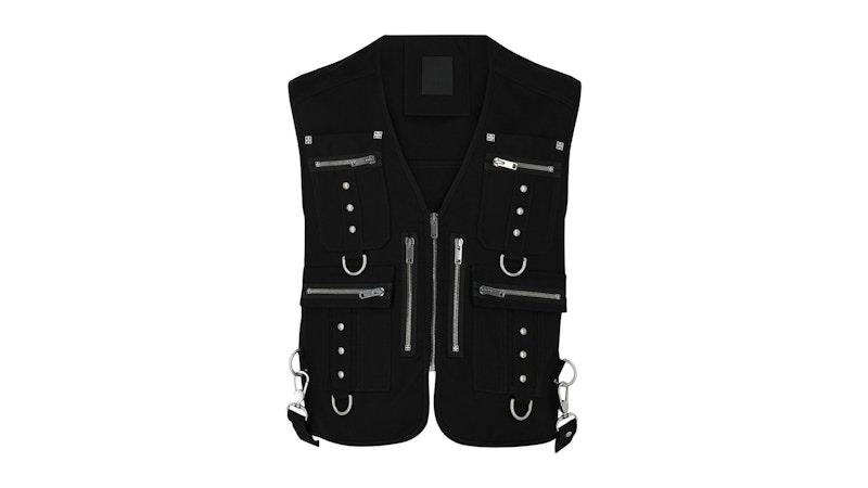 Gilet in lana multitasche Givenchy nero