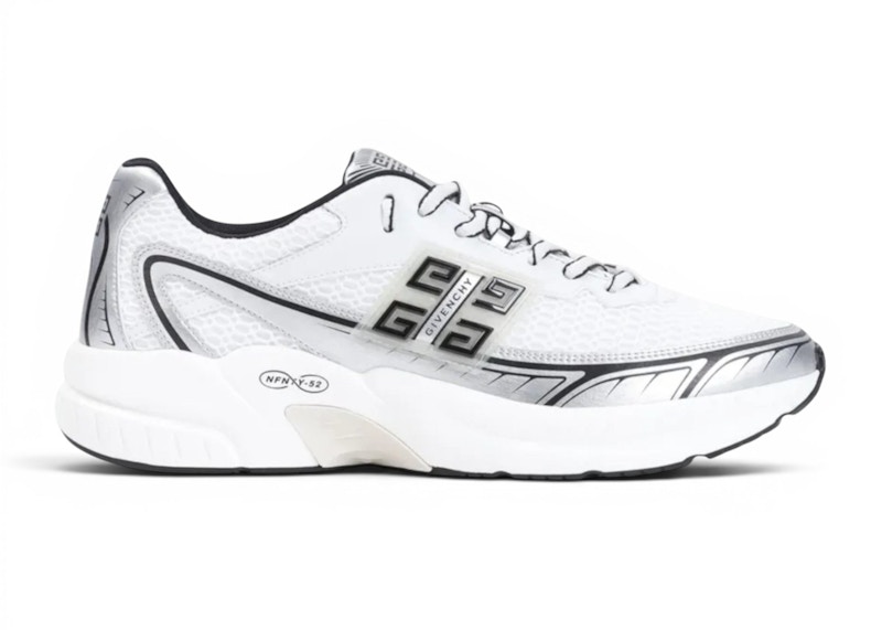 Men's Givenchy NFNTY52 Runners Sneakers in White Silver