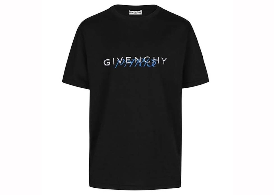 Pre-owned Givenchy Paris Amore Print T-shirt Black