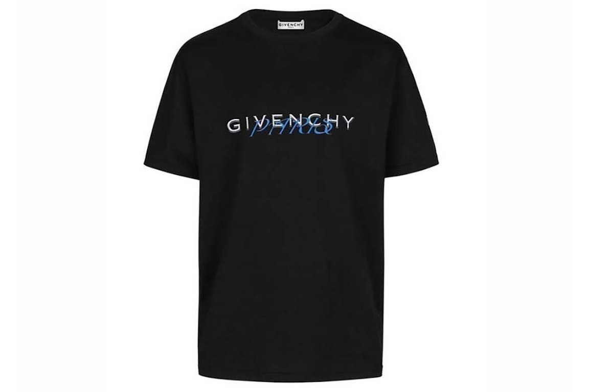 Pre-owned Givenchy Paris Amore Print T-shirt Black