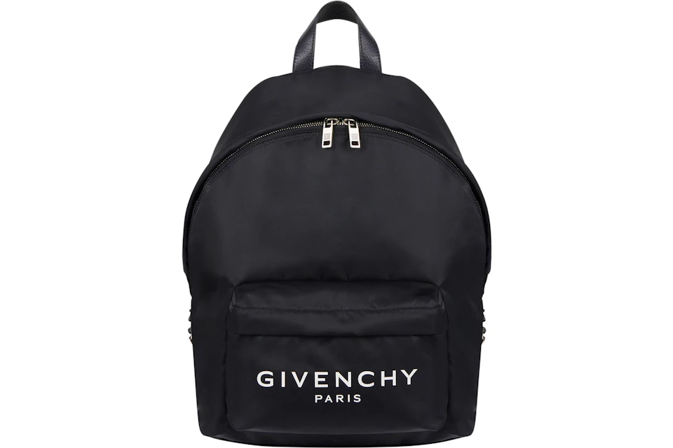 Givenchy Paris Backpack Nylon Black in Nylon with Silver-tone - US