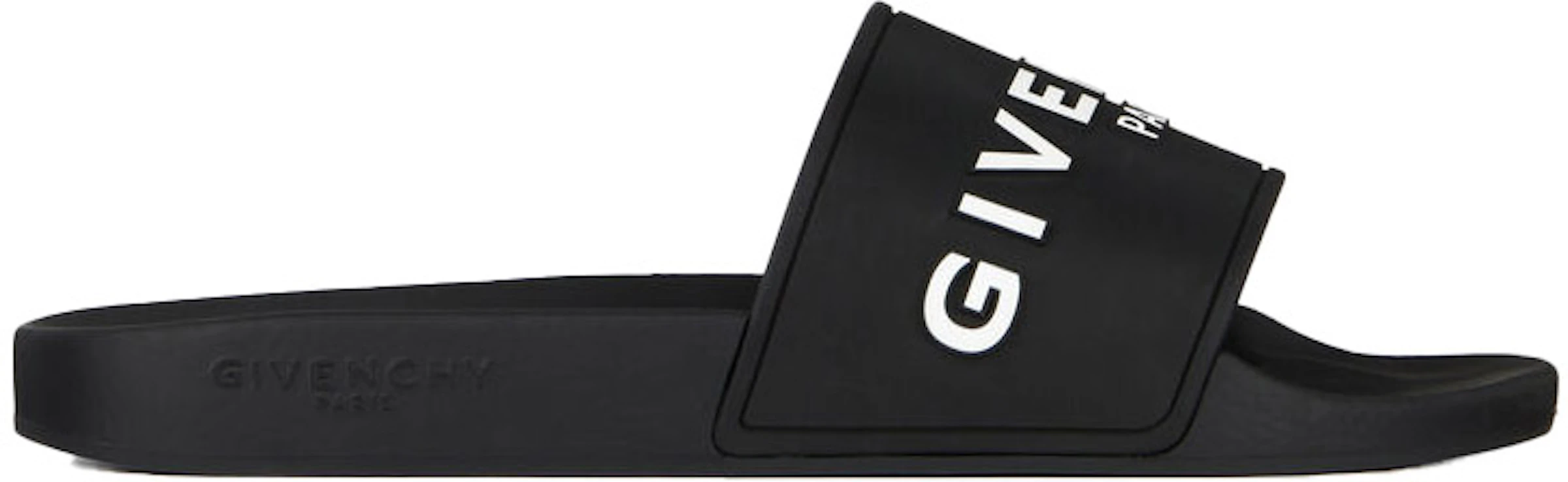 Givenchy Paris Flat Sandals White - BH300HH0EP-001 -